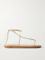 Chordi braided metallic leather sandals