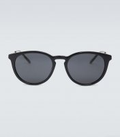 GucciRound acetate and metal sunglasses