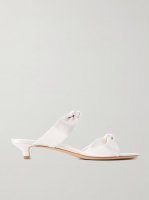 Knot satin sandals