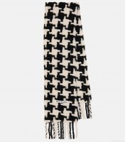 Acne StudiosHoundstooth alpaca-blend scarf