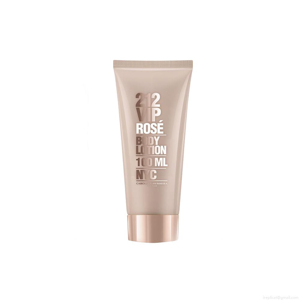 Kit Perfume Carolina Herrera 212 Vip Rosé Feminino Eau de Parfum 80 ml + Hidratante Corporal 100 ml + Miniatura