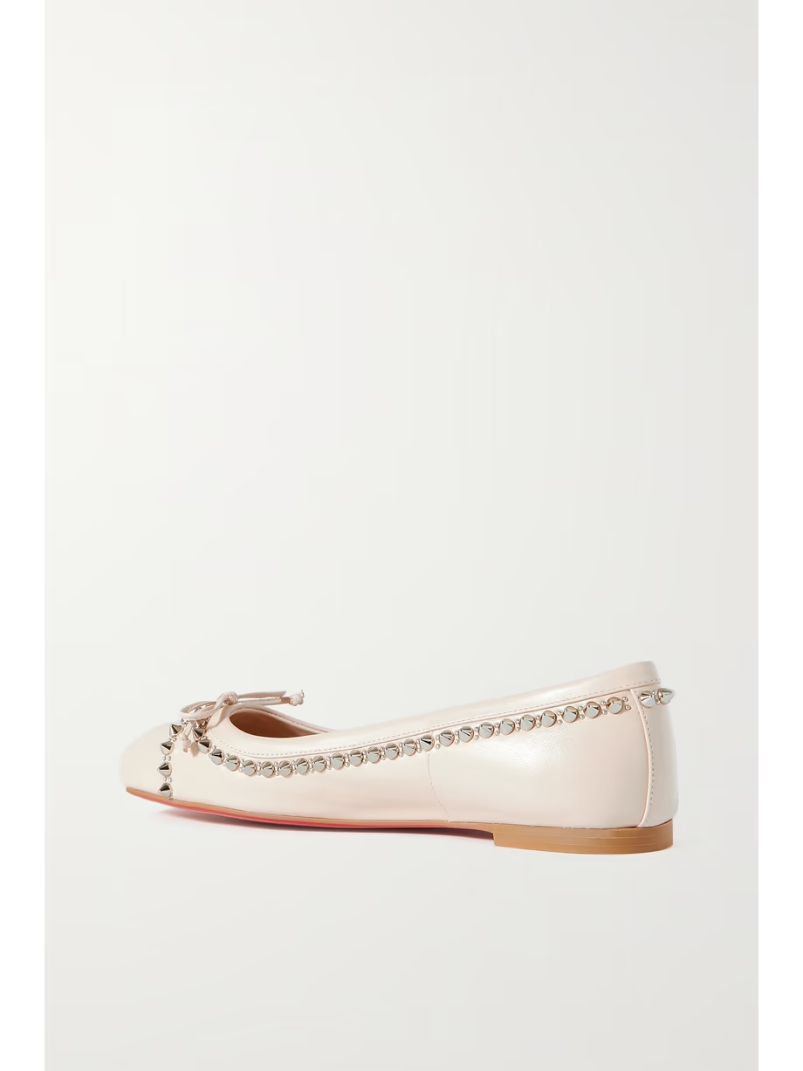Mamadrague spiked leather ballet flats