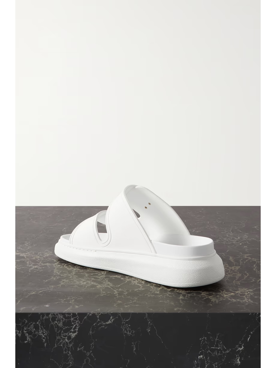Leather exaggerated-sole sandals